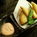 かめにい - ◆ささみと山芋の春巻◆５００円