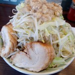 かじろうramen7 - ラーメン小、野菜あぶらマシマシ　750円