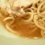 つけ麺 五ノ神製作所 - 9月肉の日限定、鶏の汁そば、スープアップ