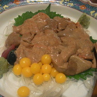 かっぱ庵 - 鼈の臓物刺し