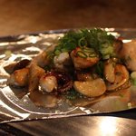 てっぱん食堂 - げそとエリンギのバター醤油。