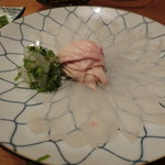 季節料理 なみき - かわはぎ刺