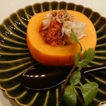 馬車道 大かわ - 柿と香箱蟹