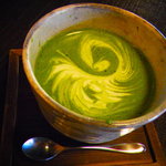 抹茶ラテだっけ？本格的！