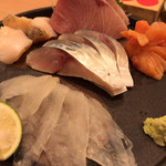 すし おかしら - つぶ、鰤、青柳、平目、鯖