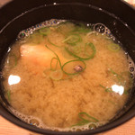 すし おかしら - 車海老の味噌汁