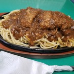 食事処　弁慶 - カツカレースパ出前（税込800円）