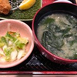 大戸屋 - 漬物＆お味噌汁