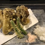 圭蔵 - 奥出雲の舞茸の天ぷら