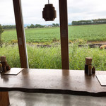 ほくほく庵 - 【2018年08月】店内からの景観、飾らない景観に心が和みます(//∇//)。