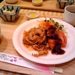 チッタンパ - ランチ　豚のしょうが焼きと串カツ