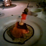 クリスタル ヨット クラブ　レストラン - 富士ﾄﾗｳﾄのﾎﾟｱﾚ　ﾊﾟｾﾘのｸﾘｰﾑｿｰｽ粒ﾏｽﾀｰﾄﾞ風味