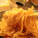 麺 源屋 - 唐辛子投入前の閻魔麺です