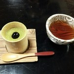97006210 - 昼膳のデザート 抹茶のブラマンジェ