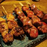 焼鳥 修 - 白レバー＆神戸牛ホルモン串