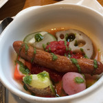 野菜がおいしいレストラン LONGING HOUSE - 野菜のココット（卵をソーセージに変更）