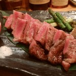 酒庵若やま - 美瑛産和牛サーロインの網焼き3500円