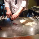 神戸牛すてーき　健 - 香ばしく味付けをしましょう