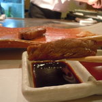 神戸牛すてーき　健 - にんにく醤油でどーぞー