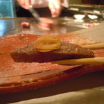 神戸牛すてーき　健 - にんにくで食べるのもいいね＾＾