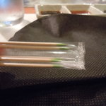 神戸牛すてーき　健 - 爪楊枝の先っぽにはミントの味付け