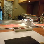 神戸牛すてーき　健 - こじんまりと、清潔な店内