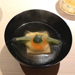 味勧屋 - とうもろこしの真丈と胡麻豆腐