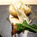 RISTORANTE IL NODO - 平目のカダイフ揚げと蕪