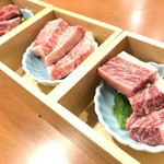 炭火焼肉 梵仁 - おすすめ特選肉3種盛