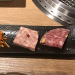 和牛焼肉 格之進 六本木店 - 前菜。
      美味し。