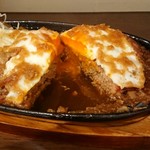 キッチン ポテ - ガーリックソースのハンバーグアップ