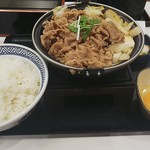 Yoshinoya - 牛すき鍋膳 大盛、肉2倍盛