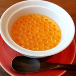 WASHOKU 蒼天  - 白い卵の茶碗蒸し イクラ醤油漬掛け 柚子