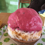 雪みるく - 紅茶＆カシスエスプーマ