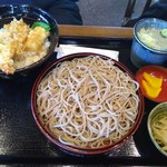 京都有喜屋 和蕎庵 - ミニ天丼御膳　970円