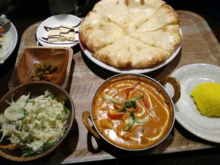 KUMARI - 日替りディナーセット(￥1‚500)　この日は｢ナールバタンカレー｣(どこで区切ればイイのかわからない)