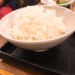 巣鴨ときわ食堂 - 【2018年11月】リブロースカツ定食、定食のごはんは、一回はおかわり無料。