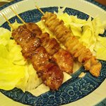 Yakitori Osamu - 皮（１４０円）とさらに追加のハツ