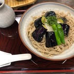 そば処 三津屋 - 冷し揚げ茄子おろしそば