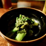 あげづき - 九条葱と若芽のぬた 580円