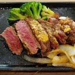 いきなりステーキ - US産アンガス牛サーロインステーキ200g(コーンをブロッコリーに)