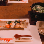 三瀬谷 大黒屋 - コース…前菜、鍋物