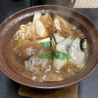 いかだ荘 山上 - 牡蠣の土手鍋