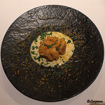 カーサ・デル・チーボ - くもこのグリッシーニ揚げ 帆立のクリームソースにボッタルガ