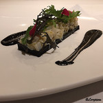 カーサ・デル・チーボ - いか墨のジェナティーナに菱蟹と槍烏賊のタルターラ