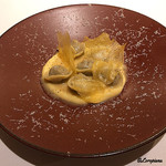 カーサ・デル・チーボ - コルベールのトルテッリ アジアーゴ・チーズのフォンドゥータ添え