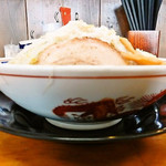 自家製麺屋 登夢道 - 味噌もやしらーめん　正面から