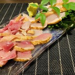 錦江湾 - 鳥刺し。