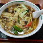 中華料理珍宝 - 上空から　椎茸そば