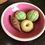 ハタ カフェ - か、かわゆいではないかっ( ᴥ )サービスでついてきた